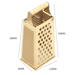4 Sided Box <b>Grater</b> Kitchen Gadgets Manual Cheese <b>Nutmeg</b> Shredder <b>for</b> Fruits & Vegetables Potato Slicer Vegetable Slicer Tool - Product Image 6