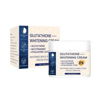 Crème éclaircissante au glutathion en marque privée OEM avec nicotinamide, acide hyaluronique, crème rajeunissante pour le visage