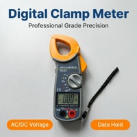 Pince ampèremétrique numérique 35 mm pour tension AC/DC, testeur de courant AC, fonction de maintien des données, test de continuité avec buzzer, protection contre les surcharges, pour électriciens et usage domestique