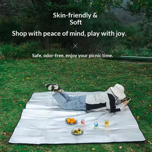 Alfombra de Picnic Impermeable y Aislante del Calor, de Aluminio, Plegable y Portátil, para Acampar - Product Image 2