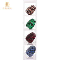 Étui à lunettes en métal imprimé léopard, pochette de rangement rigide pour lunettes de soleil, accessoire de mode