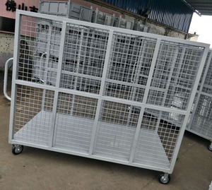 รถเข็นเก็บของเคลื่อนที่แบบกรงเคลือบผง/ชุบสังกะสีสำหรับงานหนัก - Product Image 2