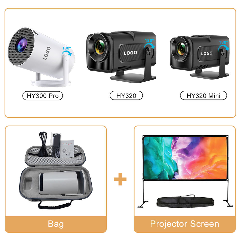 HY300 Pro Smart Projector - 4K Home Theater Experience