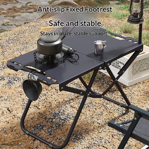 Outdoor Tactical Design Rectangular <b>BBQ</b> Folding <b>Camping</b> Table with Multifunctional Features Portable - Product Image 1