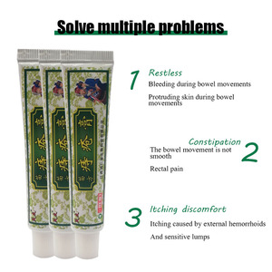 Pommade et crème anti-douleur à base de plantes naturelles 15g pour les inconforts des hémorroïdes externes/internes et des fissures anales, durée de conservation de 2 ans, Classe I - Product Image 3