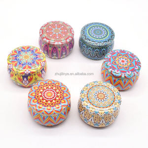 Luxury Mini <strong>Candle</strong> Jar With Lid Empty Gift Wax Scented Soy <strong>Candle</strong> Tin Can Container Jar Box Round Metal Tin Can <strong>Candle</strong> Tin - Product Image 5