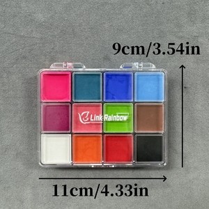 Juego <span class=keywords><strong>de</strong></span> <span class=keywords><strong>pintura</strong></span> facial al óleo impermeable <span class=keywords><strong>de</strong></span> 12 colores, pinturas corporales solubles para niños, pinturas faciales <span class=keywords><strong>de</strong></span> Halloween para niños - Product Image 5
