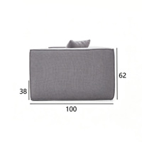 Modulares Graues Leinen-Blocksofa, Rahmenloses Frei Kombinierbares Bodensofa, 220/260/300cm Würfel-Freizeitsofa für Wohnzimmer und Apartment