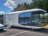 Maison préfabriquée intégrée type capsule spatiale avec chambre à coucher, prix usine