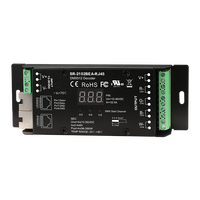 Decodificador DMX512 Universal de 4 Canales, Terminal RJ 45, Fácil Instalación, RGBW RGB+W, Blanco Ajustable