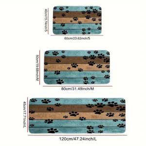 <span class=keywords><strong>Tapis</strong></span> de porte imprimé de pattes de <span class=keywords><strong>chien</strong></span> avec support antidérapant <span class=keywords><strong>absorbant</strong></span> à séchage rapide, motif animal, <span class=keywords><strong>tapis</strong></span> <span class=keywords><strong>d</strong></span>'<span class=keywords><strong>entrée</strong></span> et couverture - Product Image 4