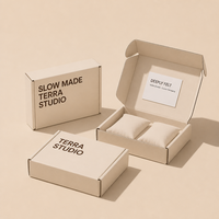 Cajas de Embalaje y Envío de Ropa Reciclables Personalizadas para Calcetines con Impresión de Logotipo Personalizado en Cajas de Papel
