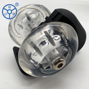 WBD 2 Zoll Schwarzes PU-Lenkrad für Büro Büro Rollstuhl/Lenkräder für Möbel - Product Image 3