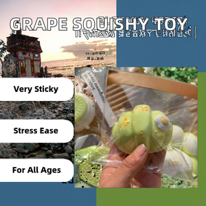 Super Sticky Bouncy Creamy Texture Summer Grape Cookies Squishy <b>Toy</b> New <b>Desk</b> <b>Toy</b> for Kids Adults Stress Relief Therapy Gift - Product Image 2