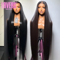 Wig Rambut Asli India Lurus 13x4, Wig Tanpa Lem Full HD dengan Lace Transparan, Wig Rambut Remy Vietnam Lurus, Wig HD Lace