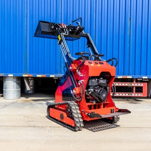 สินค้าขายดี รถตักขนาดเล็กแบบ Zero Turning Radius ราคาประหยัด น้ำหนัก 450 กก. เครื่องตักแบบตีนตะขาบสำหรับงานก่อสร้างพื้นที่ขนาดเล็ก - Product Image 5