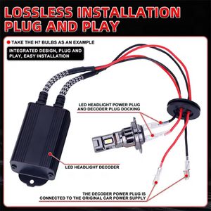 Bộ giải mã đèn LED H7, bộ chuyển đổi chống nhấp nháy, bộ lọc âm thanh radio, đa năng cho hệ thống đèn LED ô tô, khắc phục lỗi lỗi kỹ thuật số - Product Image 5