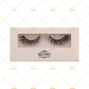 Cils en vison naturel, aspect naturel, doux et volumineux, faits à la main, pour <span class=keywords><strong>maquillage</strong></span> quotidien, vegan, emballage personnalisé - Product Image 4