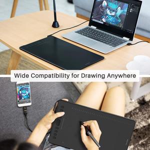 Tavoletta Grafica Digitale Portatile H1161 con 8192 Livelli di Pressione e 5080 LPI <span class=keywords><strong>per</strong></span> Principianti e Disegno su <span class=keywords><strong>PC</strong></span> - Product Image 6