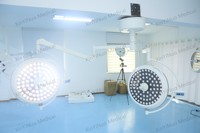 Lámpara de operación médica LED700 + 700 Lámpara de luz quirúrgica dental médica sin sombras Luz de operación de techo