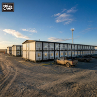 WELLCAMP Turquie – Maison conteneur modulaire préfabriquée prête à l'emploi, blanche, 3x6x2.8m, design moderne, pour hébergement de camp minier