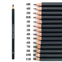 Crayons en graphite HB 2B de qualité supérieure, fabriqués en usine OEM, ensemble de crayons professionnels pour le dessin, le croquis et l'art, fournisseur de papeterie