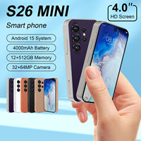 Teléfono Inteligente S26 Mini 5G, Pantalla HD de 4.0 Pulgadas, Cámara de 32MP+64MP, Octa Core, Android 15, Teléfono Mini Compacto y Portátil, Superventas