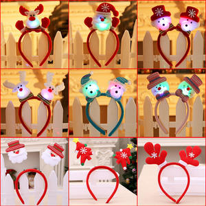 Magnifique Bandeau Lumineux LED de Noël avec Père Noël, Renne et Ours, Double Tête, Décoration de Noël Rouge pour le Nouvel An - Product Image 2