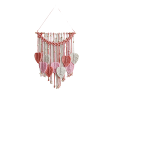 Handmade Bohemian <b>Leaf</b> Tapestry <b>Wall</b> Hanging Luxury Cotton Macrame <b>Decor</b> with Fringe Living Room Woven Art USA Stock - Product Image 1
