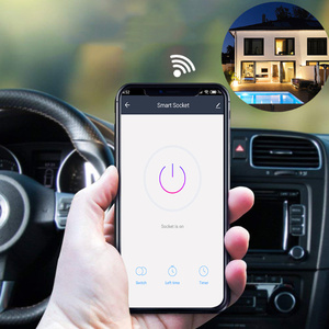 Tuya App & Alexa/asistan kontrolü Mini akıllı fiş İngiltere tipi priz akıllı <span class=keywords><strong>Wifi</strong></span> prizi ab ve abd fiş tipi ile - Product Image 5