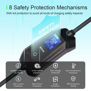 卸売電気自動車16A 32A 3.5Kw 7Kw Ev充電ステーションポータブルEv充電器画面調整可能 - Product Image 5