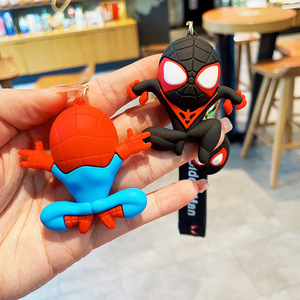 3D Cartoon <strong>Spiderman</strong> Marvel Avenger Waterproof Custom Soft PVC Lightweight Keychain for Kids Superhero Power Avengers Toy <strong>Ring</strong> - Product Image 6