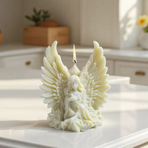Bougie parfumée Angel Girl pour la fabrication artisanale de la cire, moule romantique en forme d'ange pour la décoration de la maison et la création de cadeaux - Product Image 4