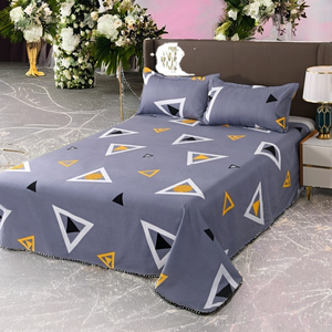 Juego de Sábanas Ajustables Estampadas Antiestáticas de Fibra Ultrafina 200TC para Dormitorio Estudiantil, Individual y Doble, Nueva Colección en Oferta - Product Image 2