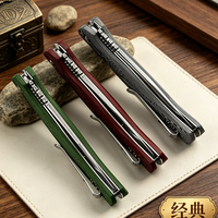 Couteau pliant personnalisable de haute qualité avec manche en G10 et acier 5CR13, portable pour la chasse, le camping et l'EDC, outil de poche