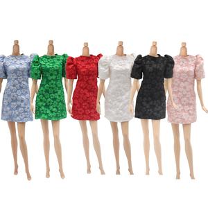 ชุดเดรสยาว<span class=keywords><strong>แขน</strong></span>ฟองสบู่ลายดอกไม้หรูหราขนาด 29 ซม. สำหรับ<span class=keywords><strong>เด</strong></span>็กผู้หญิง ลายการ์ตูนแฟชั่นนิสต้า - Product Image 5