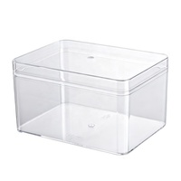 Boîte à pâtisserie rectangulaire transparente en PS de qualité alimentaire, petite, 112x80x63mm, 450ml, pour gâteaux, biscuits, bonbons, pâtisseries, avec couvercle, JNH-037, marque JNH