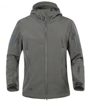 Haute Qualité En Plein Air Chasse Coupe-Vent Chaud Veste Noir Vert Coupe-Vent Vestes Camo Tactique Softshell Veste pour Hommes Femmes