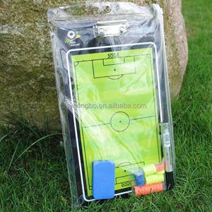 Planche de coaching de football en PVC portable Entraîneur de football Tactique Presse-papiers de recherche avec dossier magnétique pour <span class=keywords><strong>livre</strong></span> de coaching - Product Image 2