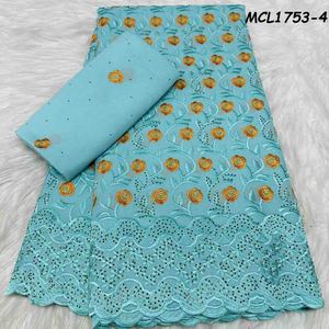 Nouvelle Collection 2026 : Robe Femme en Voile de Coton Africain Écologique avec Broderie Strass et Motif Dentelle Exclusif – Bordure Élégante - Product Image 5