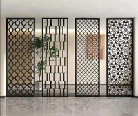 Panneau de séparation de pièce en acier inoxydable de haute qualité, translucide, imperméable, avec un design moderne et luxueux pour les hôtels et les bureaux