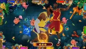 โต๊ะเกม <span class=keywords><strong>NBA</strong></span> Slam Dunk ยอดฮิต พร้อมโครงสร้างโลหะและซอฟต์แวร์ภาษาอังกฤษ สำหรับคลับ/บาร์-ชุดอุปกรณ์ตกปลา - Product Image 2