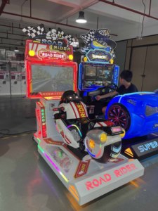 Máquina de Juego Arcade de Carreras de Motos para Niños, Simulador de Motocicletas que Funciona con Monedas, Máquina de Motos para Parques de Diversiones - Product Image 2