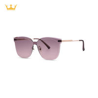 Lunettes de soleil carrées sans monture Perfect Quest MM3499, design élégant, verres en nylon, protection UV400, pour la conduite en extérieur, unisexe