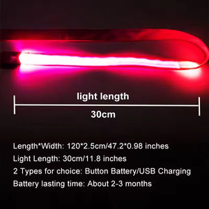 Correa de Perro con Luz LED, Correa Luminosa, Correa de Seguridad para Perros, Correa de Perro con Luz Intermitente LED, Collar para Perro, Accesorios Electrónicos para Mascotas - Product Image 3