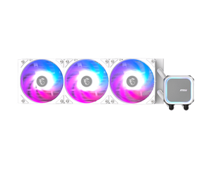 <span class=keywords><strong>MSI</strong></span> แม็กคอเรเลียด A13 360สีขาว ARGB ออลอินวันซีพียูระบายความร้อนด้วยน้ำ360มม. ให้ความเย็นด้วยน้ำ - Product Image 1
