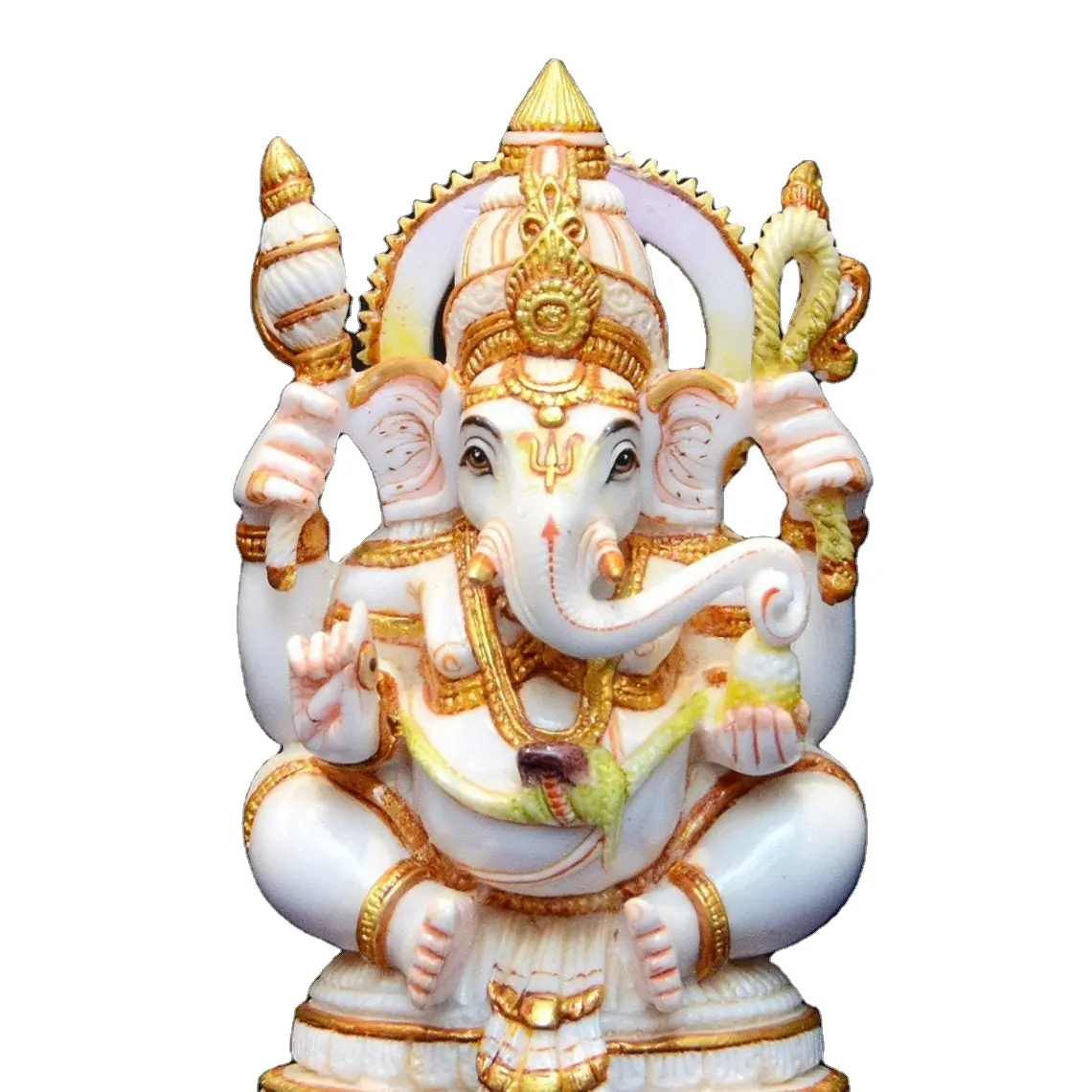 Vendita calda Lord Ganesha statua Ganesha Ganesh per addome dio indù elefante dio buona fortuna dio Ganesha statua 6 pollici