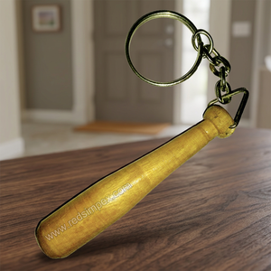 Llavero de Madera Personalizado con Forma de Bate de Béisbol, Llavero de Madera Dura Resistente, Logotipo Personalizado, Recuerdo Deportivo - Product Image 6