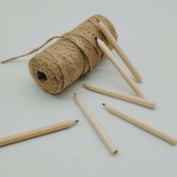 Lot de 6 mini-crayons de couleur non solubles en bois de tilleul avec boîte en papier, marque OEM, logo personnalisé Chine, pour promotion enfant