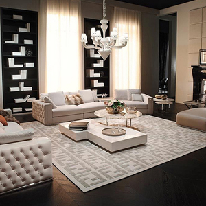 Gran oferta de fábrica, sofá de lujo, tela de microfibra, <span class=keywords><strong>muebles</strong></span> de Sala, sofá Seccional de cuero genuino Chesterfield con botones copetudos - Product Image 2